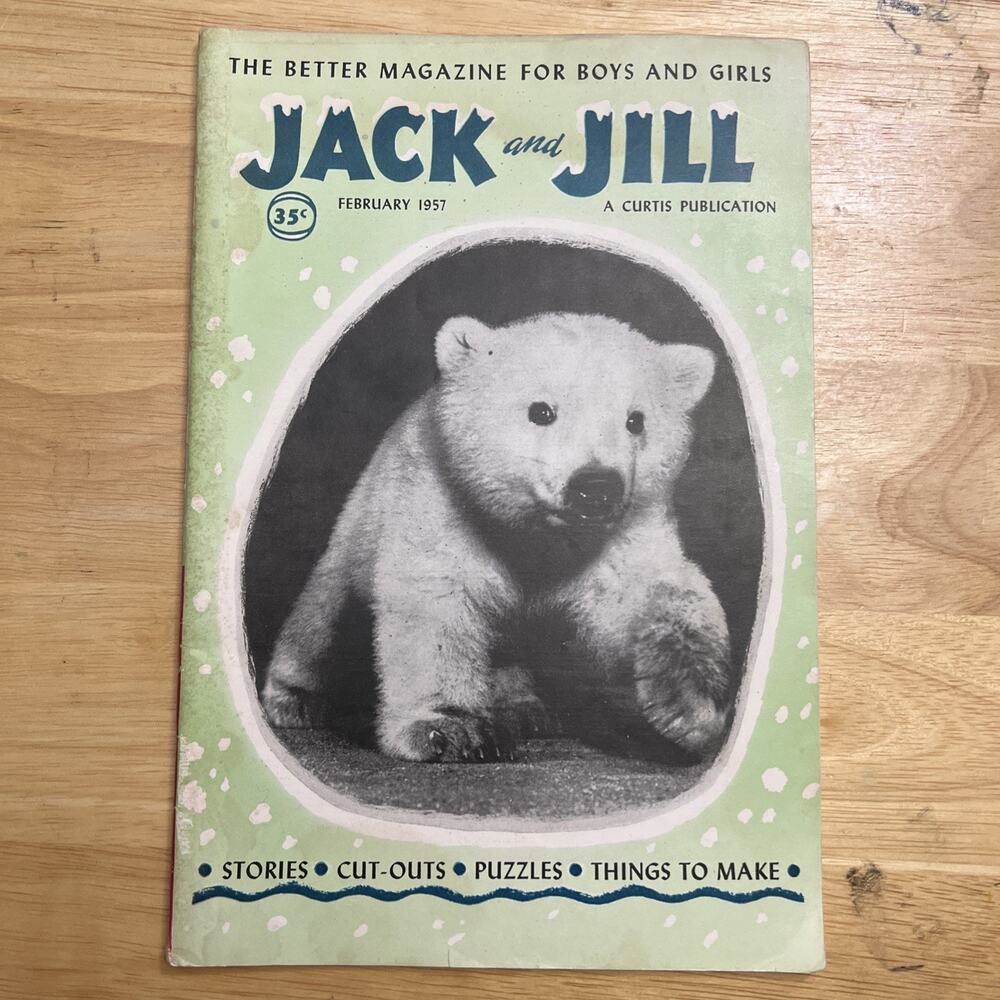 Jack And Jill Childrens Magazine Vintage February 1957